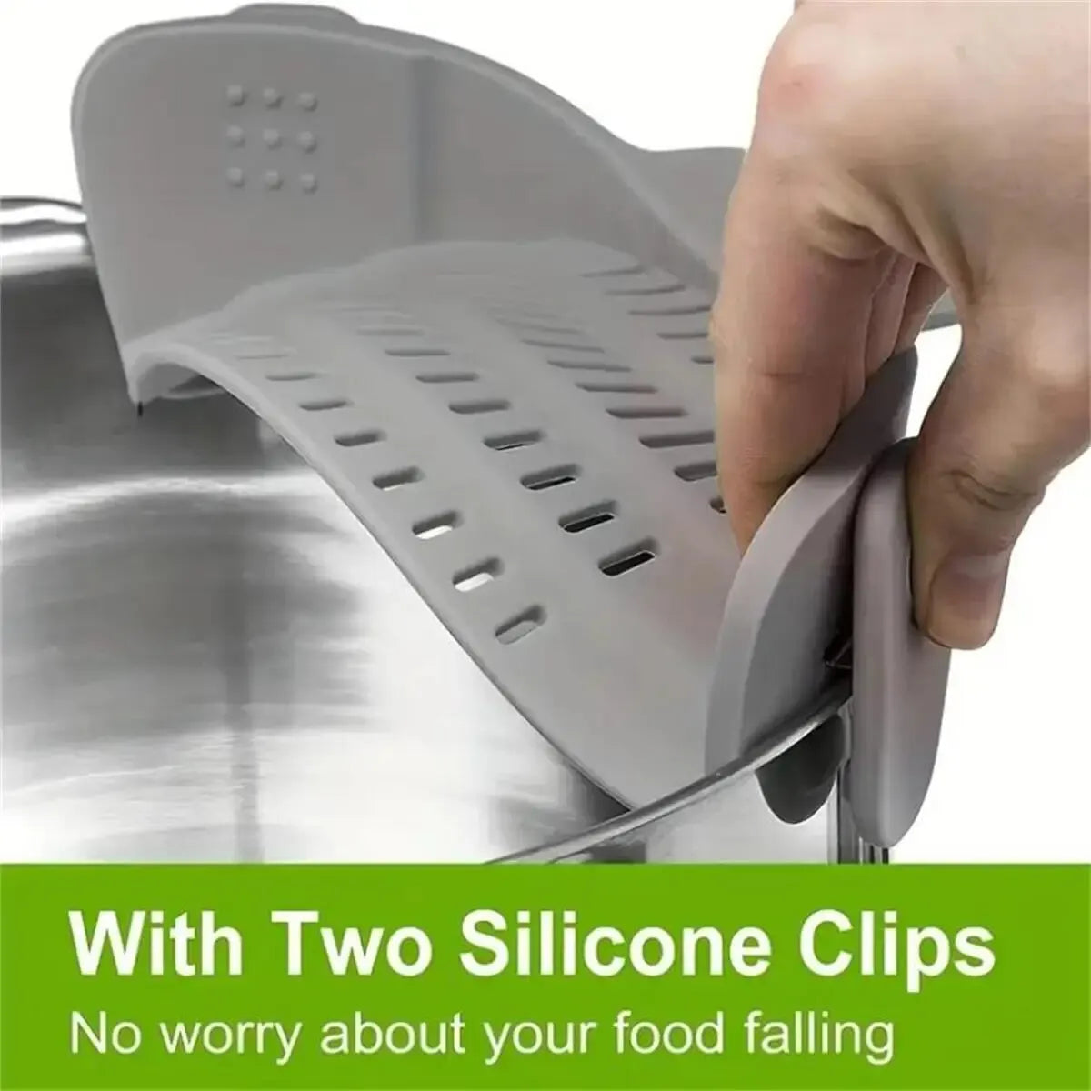 Snap-On Silicone Pots Strainer